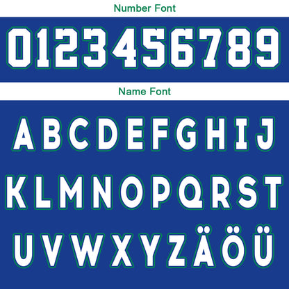 Benutzerdefinierte Blau Weiß Grün Reversible Basketball Jersey Personalisierte Drucken Name Nummer Logo