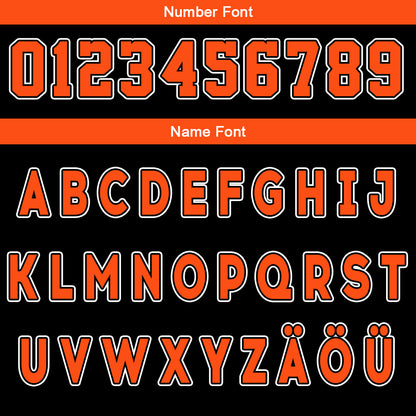 Benutzerdefinierte Schwarz Orange Reversible Basketball Jersey Personalisierte Drucken Name Nummer Logo