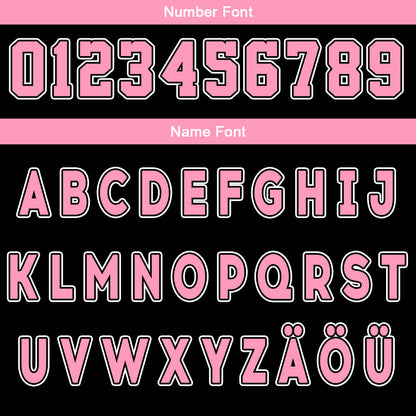 Benutzerdefinierte Schwarz Rosa Reversible Basketball Jersey Personalisierte Drucken Name Nummer Logo