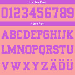 Benutzerdefinierter Pink Lila Basketball Jersey Uniform Anzug gedruckt Ihr Logo Name Nummer