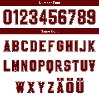 Benutzerdefinierter Weiß Rot Braun Farbverlauf Basketball Jersey Uniform Anzug gedruckt Ihr Logo Name Nummer