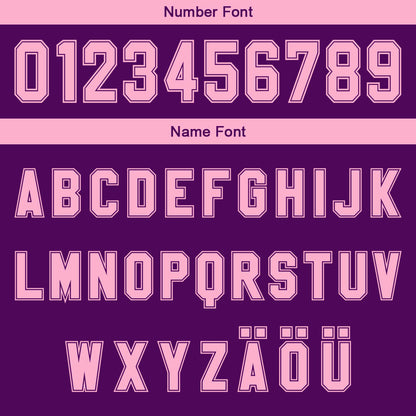 Benutzerdefinierter Lila Rosa Farbverlauf Basketball Jersey Uniform Anzug gedruckt Ihr Logo Name Nummer