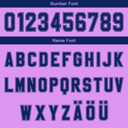 Benutzerdefinierter Helllila Dunkelblau Farbverlauf Basketball Jersey Uniform Anzug gedruckt Ihr Logo Name Nummer