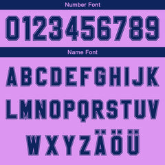 Benutzerdefinierter Helllila Dunkelblau Farbverlauf Basketball Jersey Uniform Anzug gedruckt Ihr Logo Name Nummer