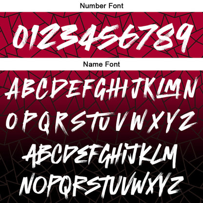 Benutzerdefinierte Reversible Basketball Jersey Personalisierte Print Name Nummer Logo Flaw-Rot&Schwarz