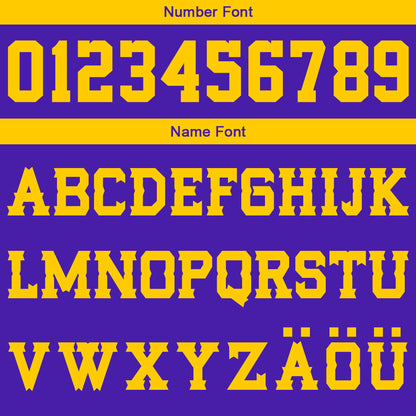 Benutzerdefinierter Lila Gelb Basketball Jersey Uniform Anzug gedruckt Ihr Logo Name Nummer