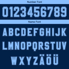 Benutzerdefinierter Marine Hellblau Farbverlauf Basketball Jersey Uniform Anzug gedruckt Ihr Logo Name Nummer