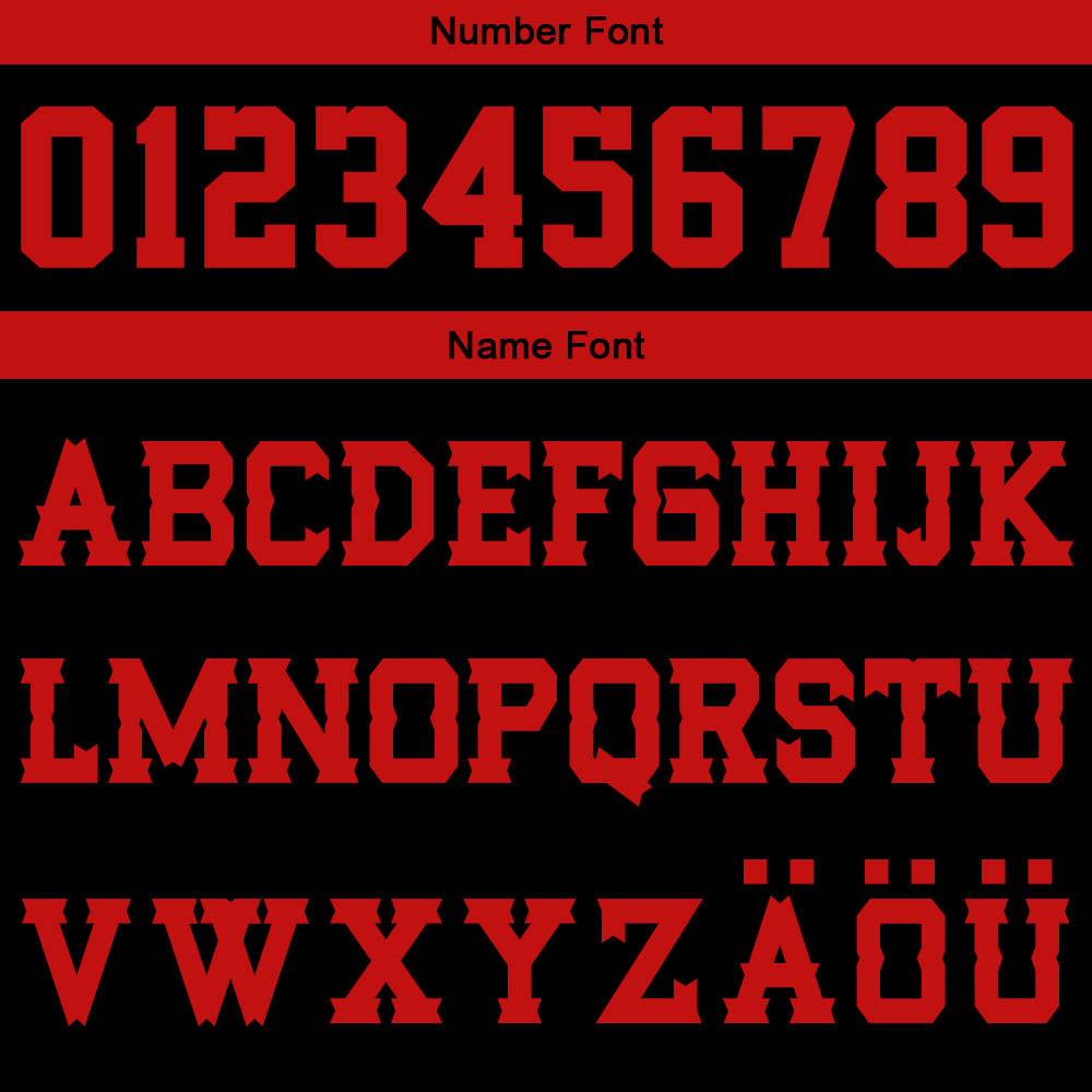 Benutzerdefinierter Schwarz Rot Basketball Jersey Uniform Anzug gedruckt Ihr Logo Name Nummer