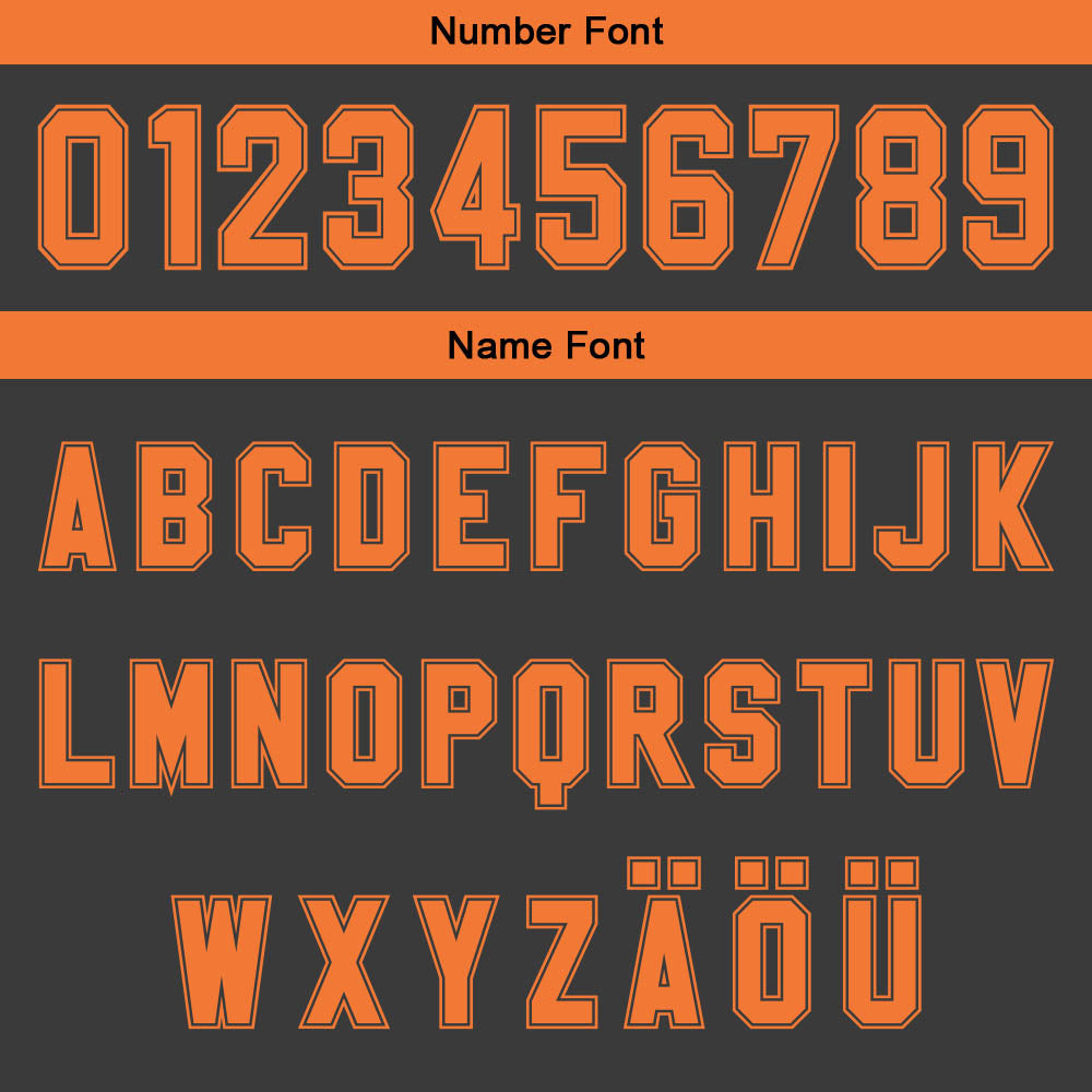 Benutzerdefinierter Grau Orange Farbverlauf Basketball Jersey Uniform Anzug gedruckt Ihr Logo Name Nummer
