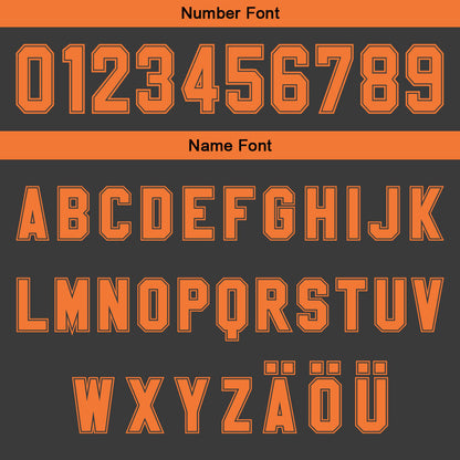 Benutzerdefinierter Grau Orange Farbverlauf Basketball Jersey Uniform Anzug gedruckt Ihr Logo Name Nummer