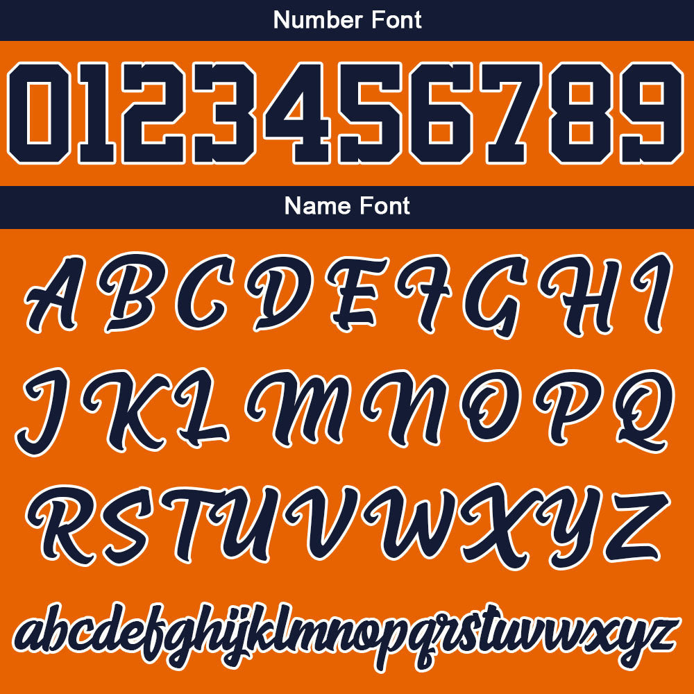 Benutzerdefiniert Marine Orange Hoodie Personalisiert Männer Pullover Hoodie Gedruckt Team Name Number Logo für Frauen