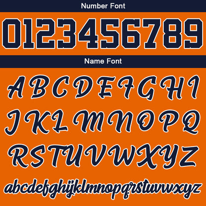 Benutzerdefiniert Marine Orange Hoodie Personalisiert Männer Pullover Hoodie Gedruckt Team Name Number Logo für Frauen