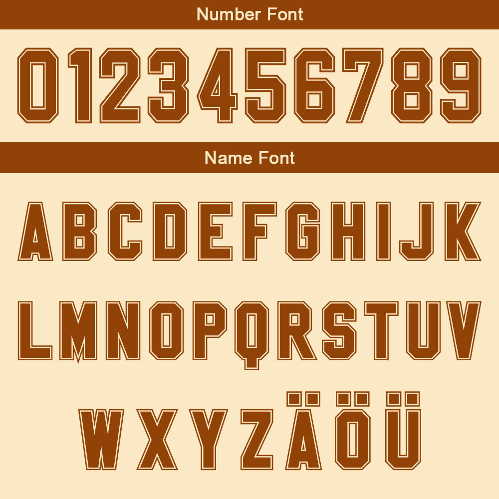 Benutzerdefinierter Beige Braun Farbverlauf Basketball Jersey Uniform Anzug gedruckt Ihr Logo Name Nummer