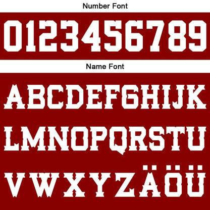 Benutzerdefinierter Rot Weiß Basketball Jersey Uniform Anzug gedruckt Ihr Logo Name Nummer