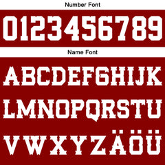 Benutzerdefinierter Rot Weiß Basketball Jersey Uniform Anzug gedruckt Ihr Logo Name Nummer