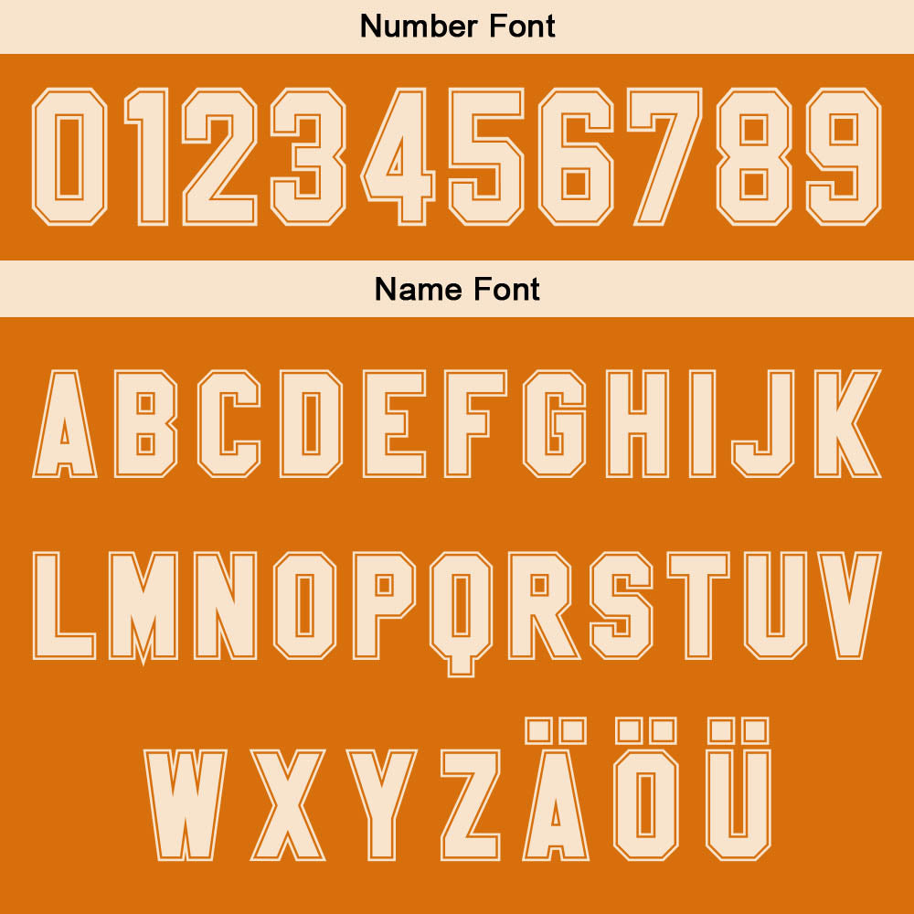 Benutzerdefinierter Orange Cremeweiß Farbverlauf Basketball Jersey Uniform Anzug gedruckt Ihr Logo Name Nummer