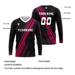 Kundenspezifisches Rose Rot Weiß Basketball Fußball Schießen langes T-Shirt für Erwachsene und Kinder