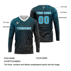 Kundenspezifisches Blau Basketball Fußball Schießen langes T-Shirt für Erwachsene und Kinder