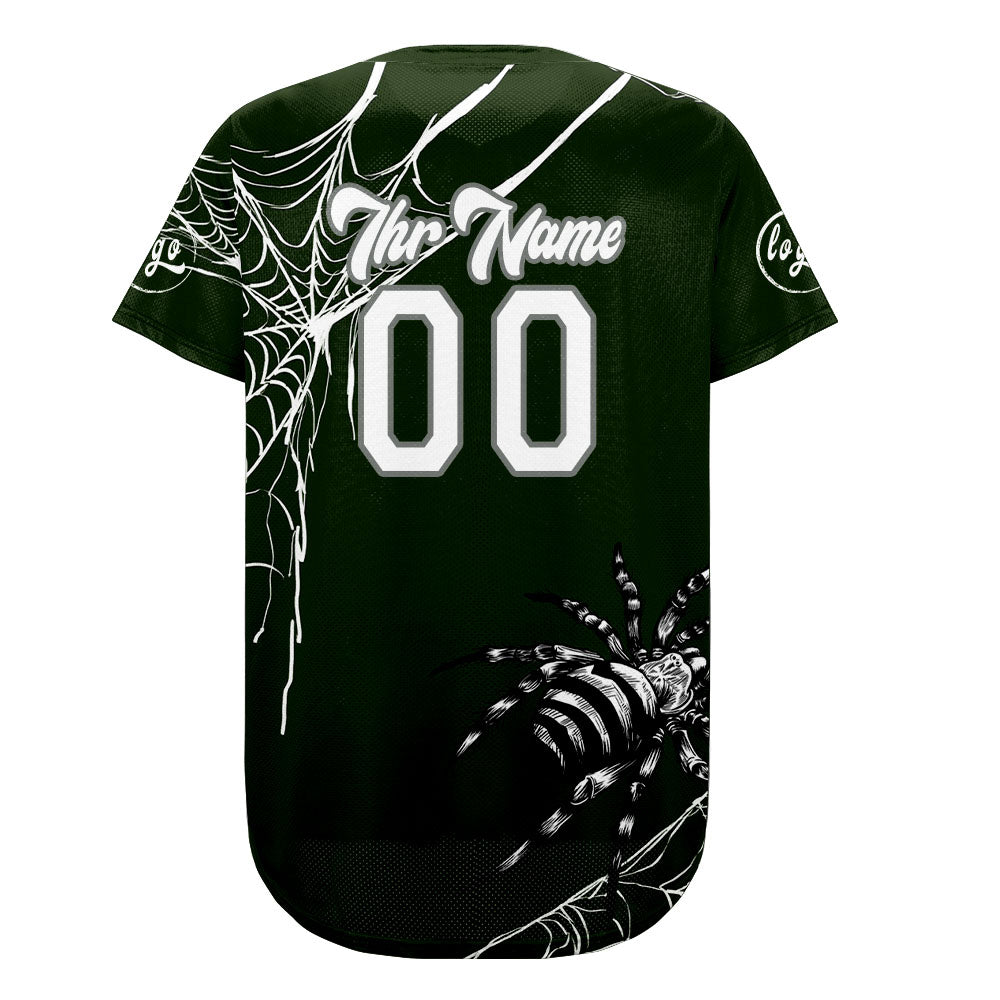Benutzerdefiniert Grün Weiß Personalisierter Baseball Jersey mit Farbverlauf Team Uniform mit Namen und Nummer