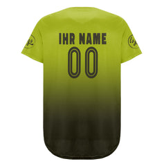Benutzerdefiniert Grün Dunkelgrün Personalisierter Baseball Jersey mit Farbverlauf Team Uniform mit Namen und Nummer