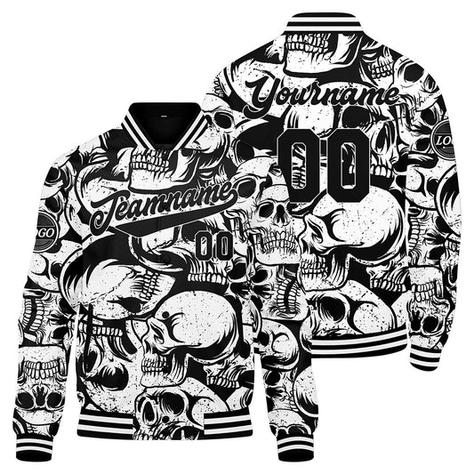 Benutzerdefinierte Schwarz Varsity-Jacke. Letterman-Jacke für Männer, Frauen und Jugendliche
