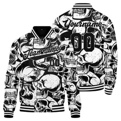 Benutzerdefinierte Schwarz Varsity-Jacke. Letterman-Jacke für Männer, Frauen und Jugendliche