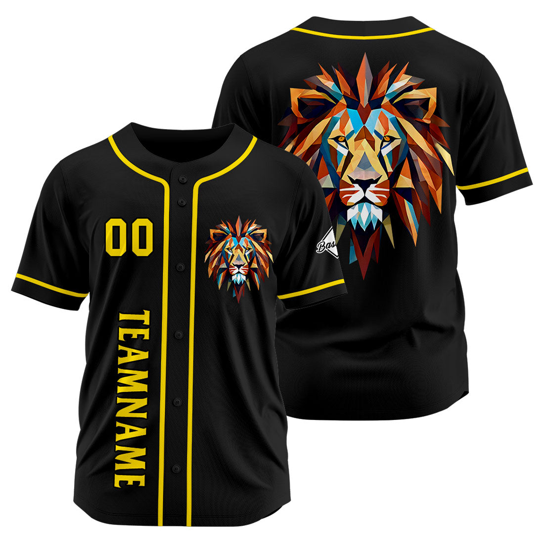 Benutzerdefinierte Baseball Jersey Personalisierte Baseball Shirt genäht und Druck Schwarz