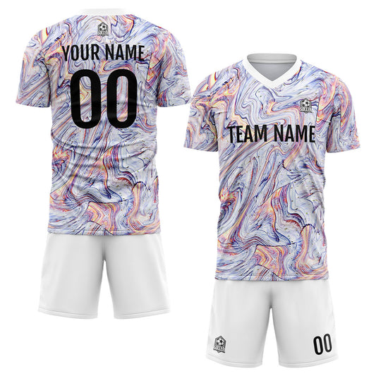 Benutzerdefinierte Fußballuniform Jersey Kinder Erwachsene Personalisiertes Set Jersey Shirt