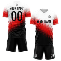 Benutzerdefinierte Fußballuniform Jersey Kinder Erwachsene Personalisiertes Set Jersey Shirt