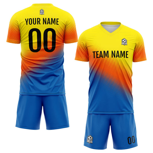 Benutzerdefinierte Fußballuniform Jersey Kinder Erwachsene Personalisiertes Set Jersey Shirt