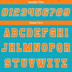 Benutzerdefinierte Cyan Orange Reversible Basketball Jersey Personalisierte Drucken Name Nummer Logo