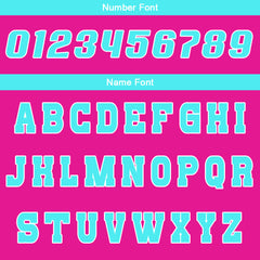 Benutzerdefinierte Rosa Cyan Reversible Basketball Jersey Personalisierte Drucken Name Nummer Logo