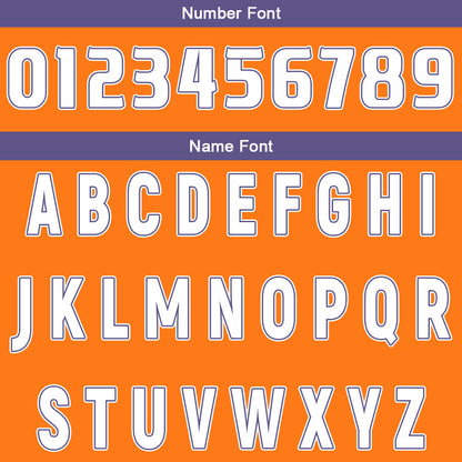 Benutzerdefinierte Orange Lila Reversible Basketball Jersey Personalisierte Drucken Name Nummer Logo