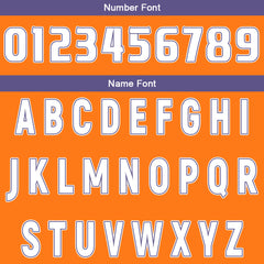 Benutzerdefinierte Orange Lila Reversible Basketball Jersey Personalisierte Drucken Name Nummer Logo
