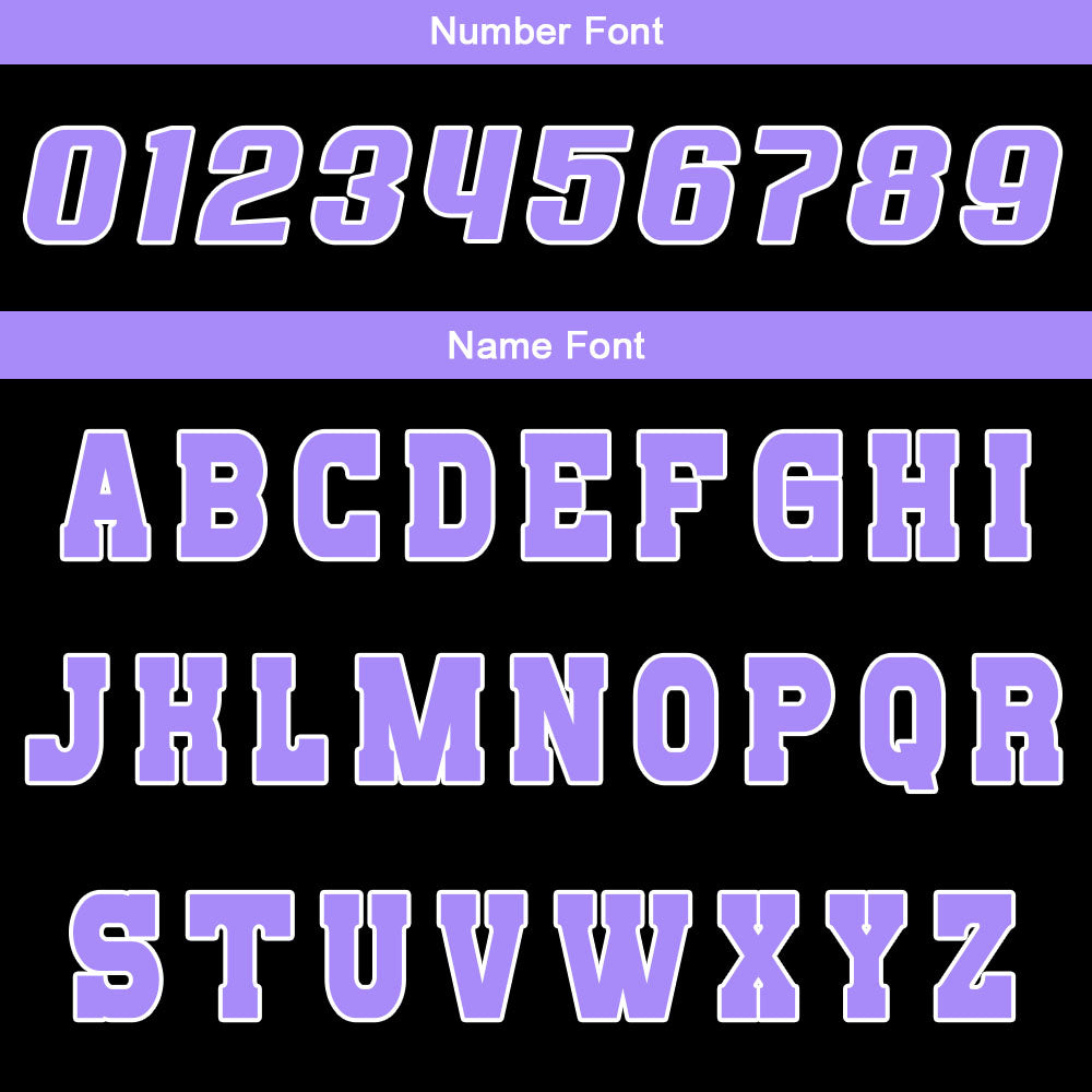 Benutzerdefinierte Schwarz Lichtlila Reversible Basketball Jersey Personalisierte Drucken Name Nummer Logo