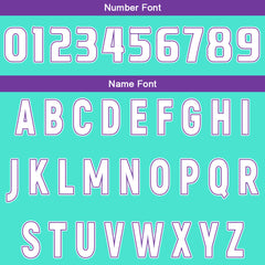 Benutzerdefinierte Cyan Lila Reversible Basketball Jersey Personalisierte Drucken Name Nummer Logo