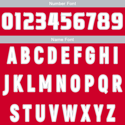 Benutzerdefinierte Rot Grau Reversible Basketball Jersey Personalisierte Drucken Name Nummer Logo