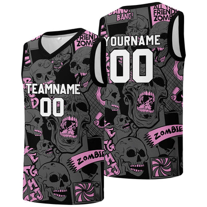 Individuelle Basketball-Jersey für Männer und Frauen. Gestickter und gedruckter Name, Nummer und Logo