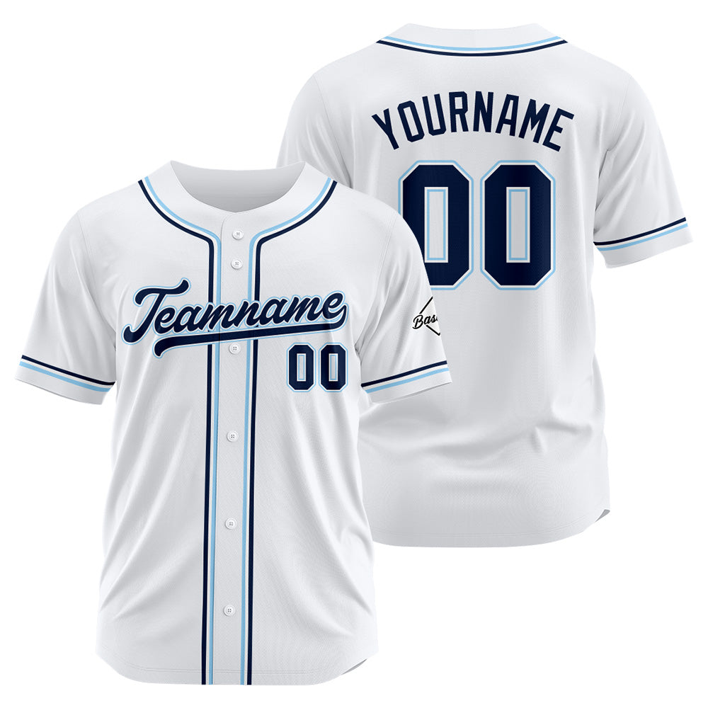 Benutzerdefinierte Authentisch Baseball-Trikot Weiß Netz