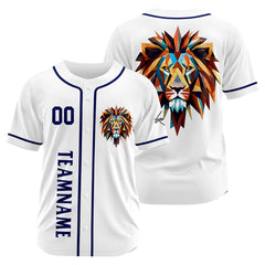 Benutzerdefinierte Baseball Jersey Personalisierte Baseball Shirt genäht und Druck Weiß