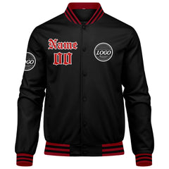 Benutzerdefinierte Verlauf Varsity-Jacke. Letterman-Jacke Rot