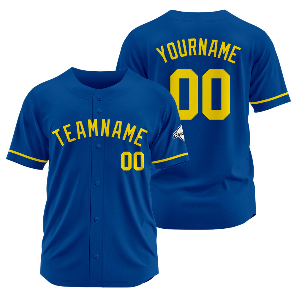Benutzerdefinierte Authentisch Baseball-Trikot Königsgelb