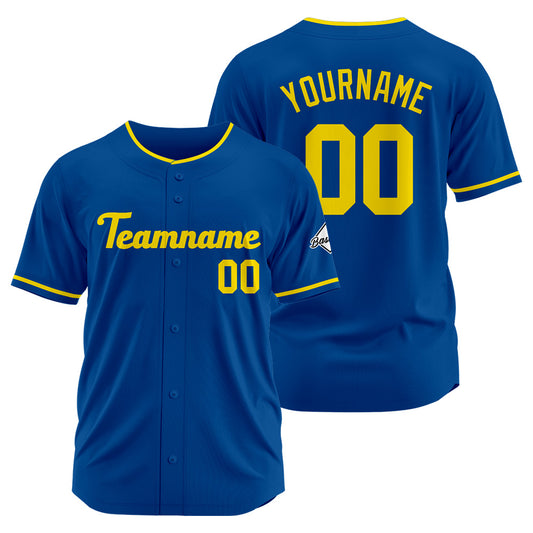 Benutzerdefinierte Authentisch Baseball-Trikot Königsgelb