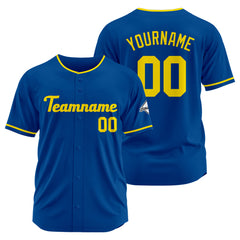 Benutzerdefinierte Authentisch Baseball-Trikot Königsgelb