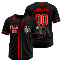 Benutzerdefinierte Baseball Jersey Personalisierte Baseball Shirt genäht und Druck Schwarz