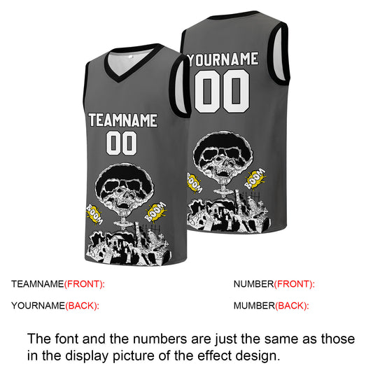 Individuelle Basketball-Jersey für Männer und Frauen. Gestickter und gedruckter Name, Nummer und Logo