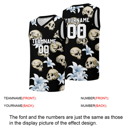 Individuelle Basketball-Jersey für Männer und Frauen. Gestickter und gedruckter Name, Nummer und Logo