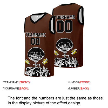 Individuelle Basketball-Jersey für Männer und Frauen. Gestickter und gedruckter Name, Nummer und Logo
