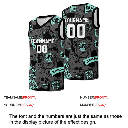 Individuelle Basketball-Jersey für Männer und Frauen. Gestickter und gedruckter Name, Nummer und Logo
