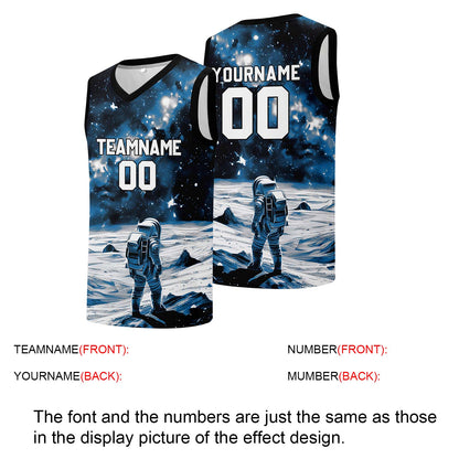 Individuelle Basketball-Jersey für Männer und Frauen. Gestickter und gedruckter Name, Nummer und Logo